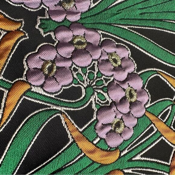 ASOS  ~ Lilac Green Gold Floral Jacquard "Trinny" Coat - Picture 15 of 17